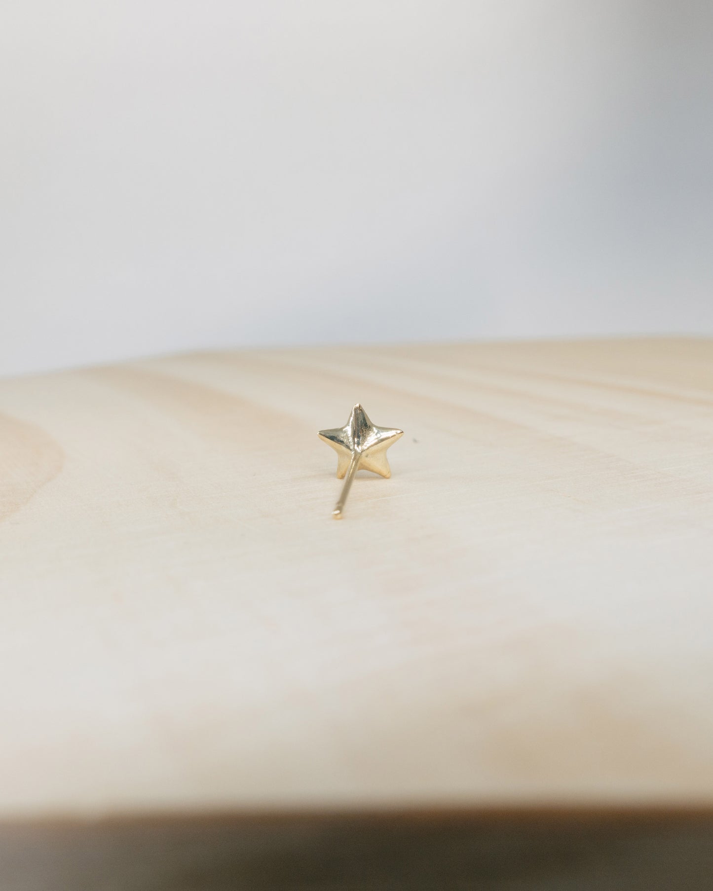 Gold Geometric Star Stud