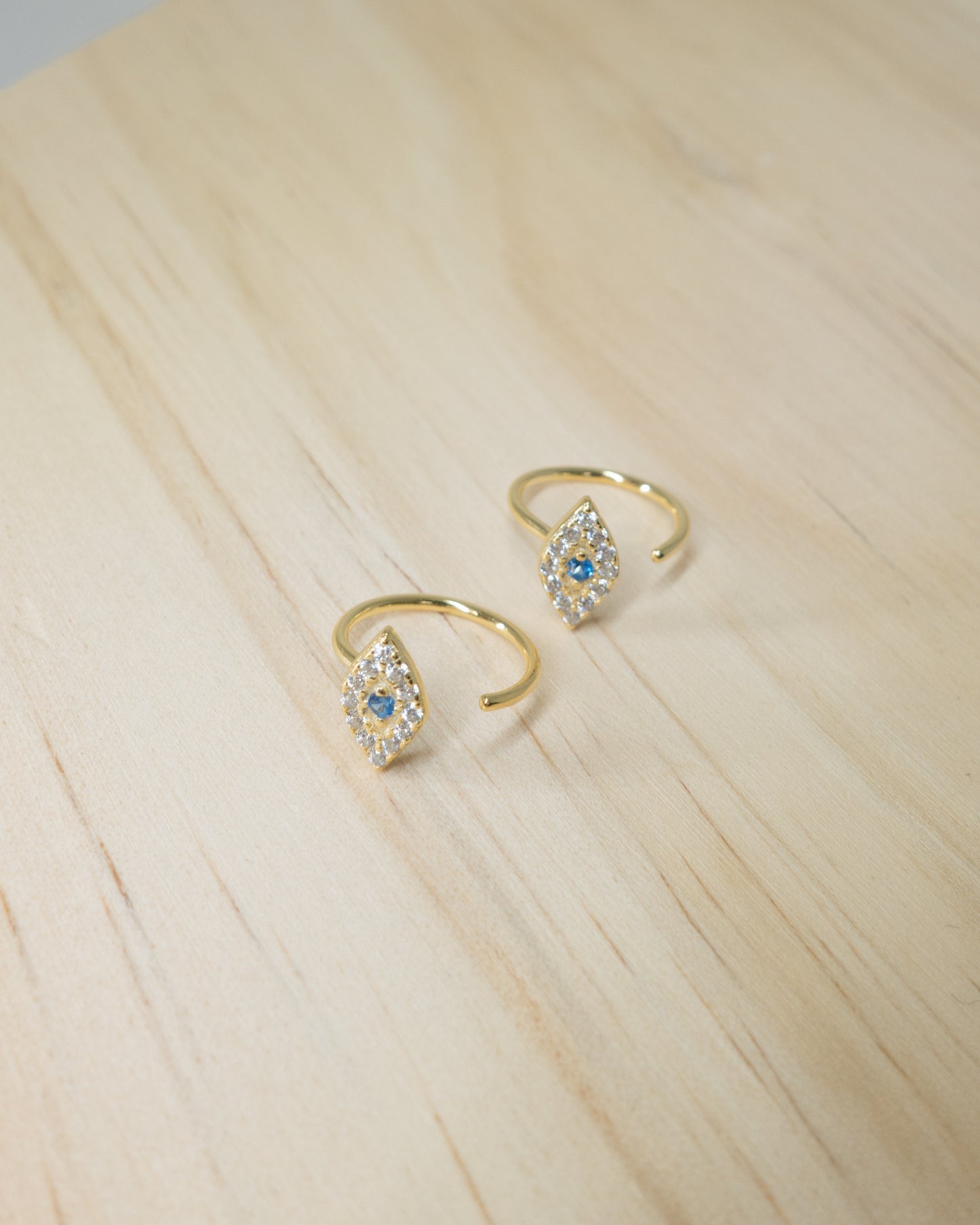 Evil Eye Threader Earrings