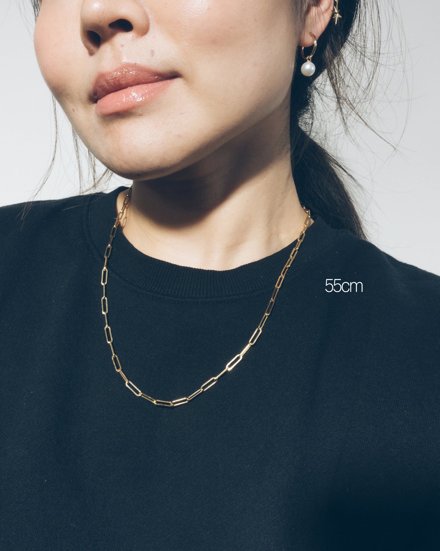 "Abi" rectangular pin links chain