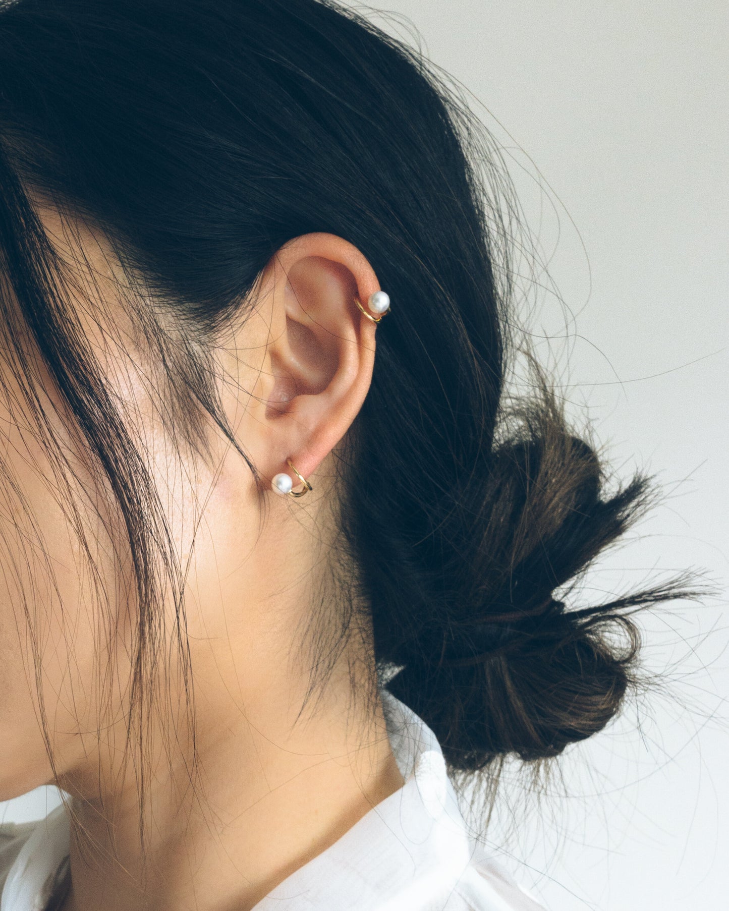 "Josie" pearl wrap studs