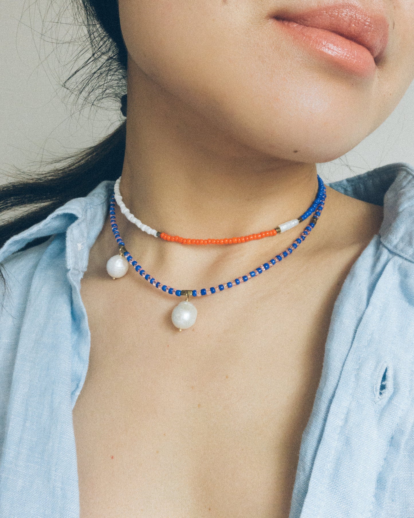 "Lana" primary colour beaded necklace