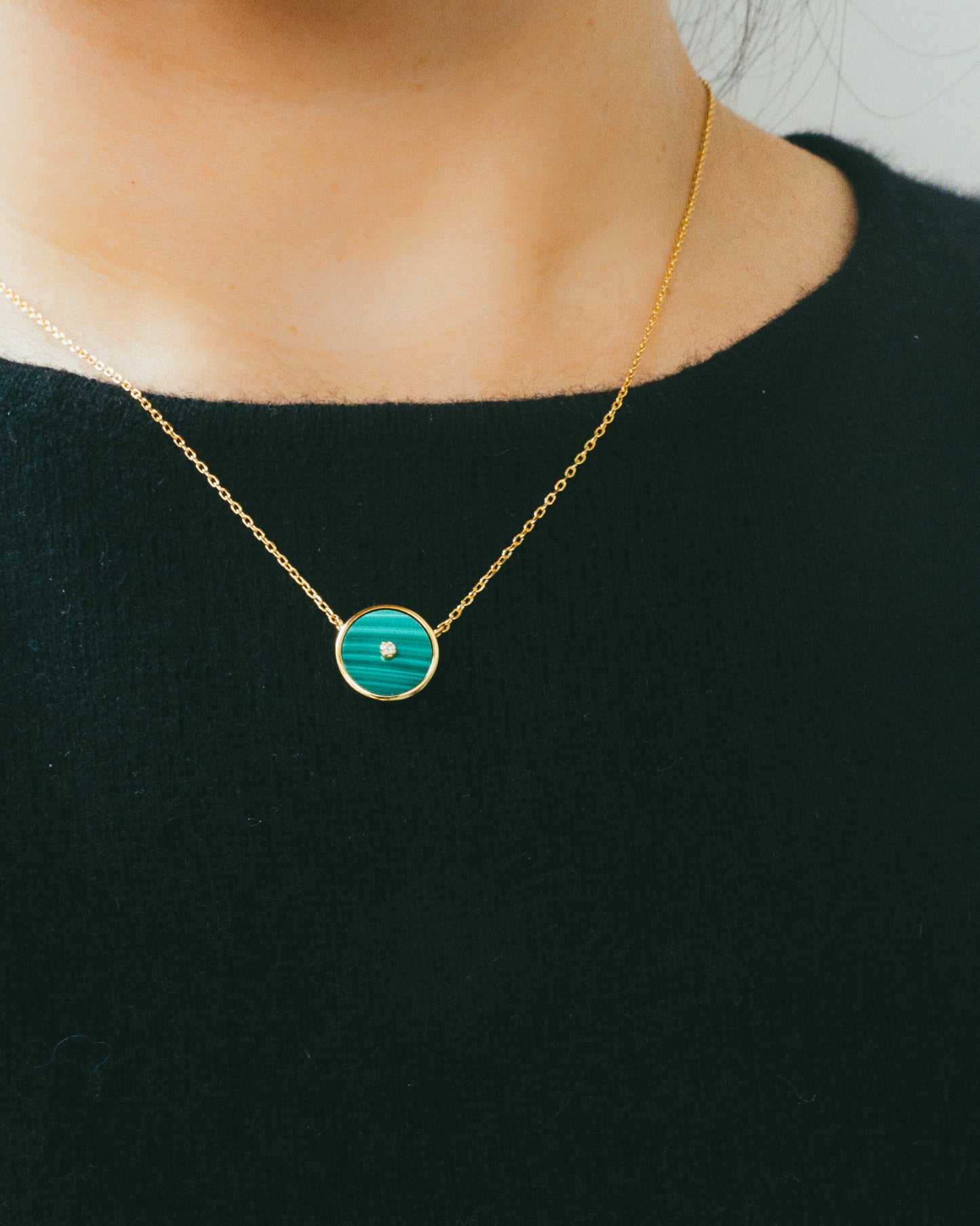 "Sage" malachite necklace