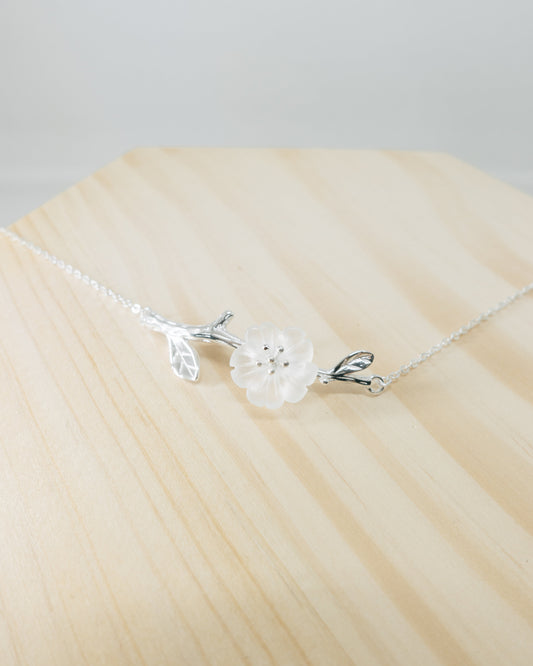 "Mika" crystal floral necklace