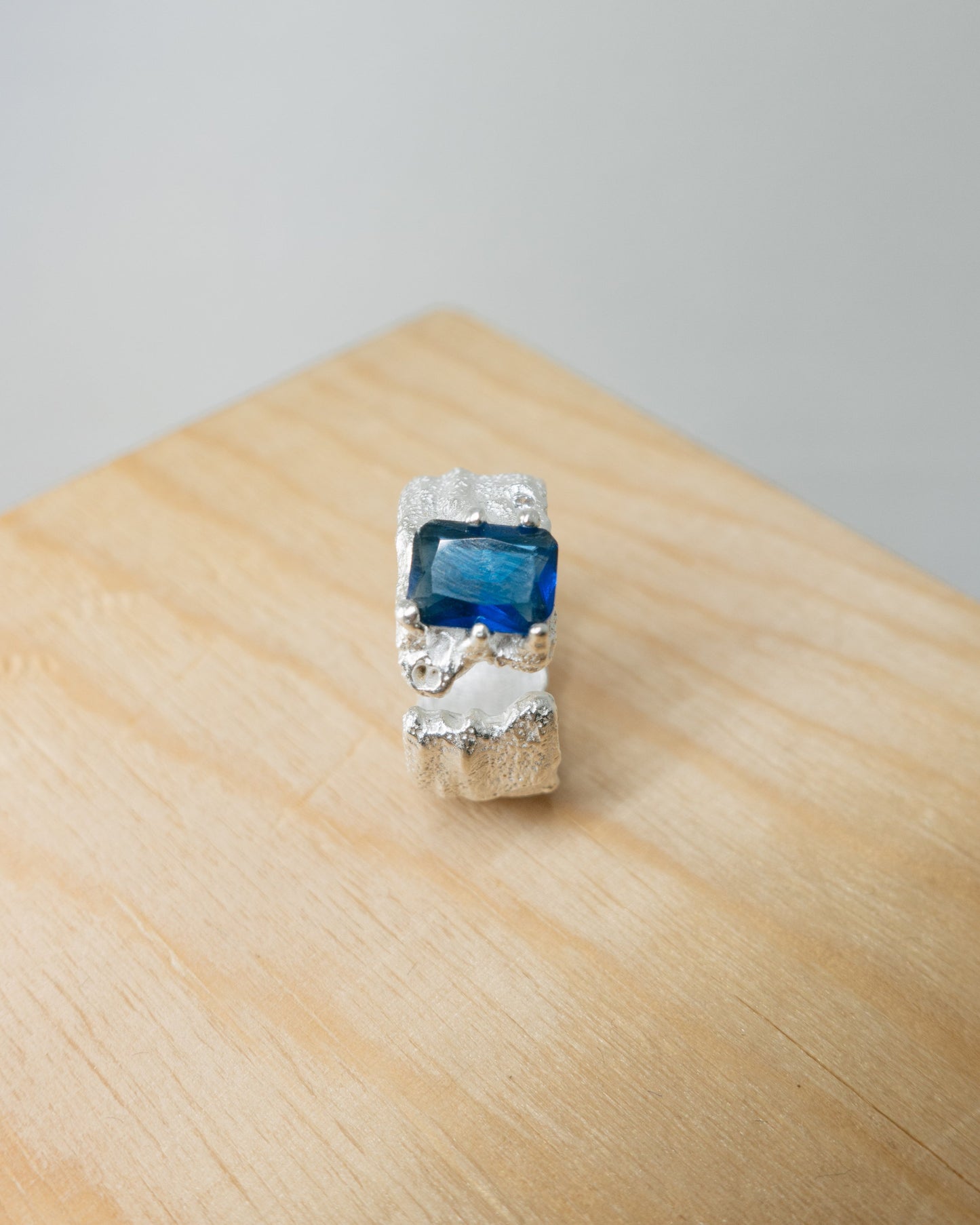 "Abi" blue zirconia ring