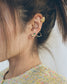 Curved Triangle Hugging Stud Earrings
