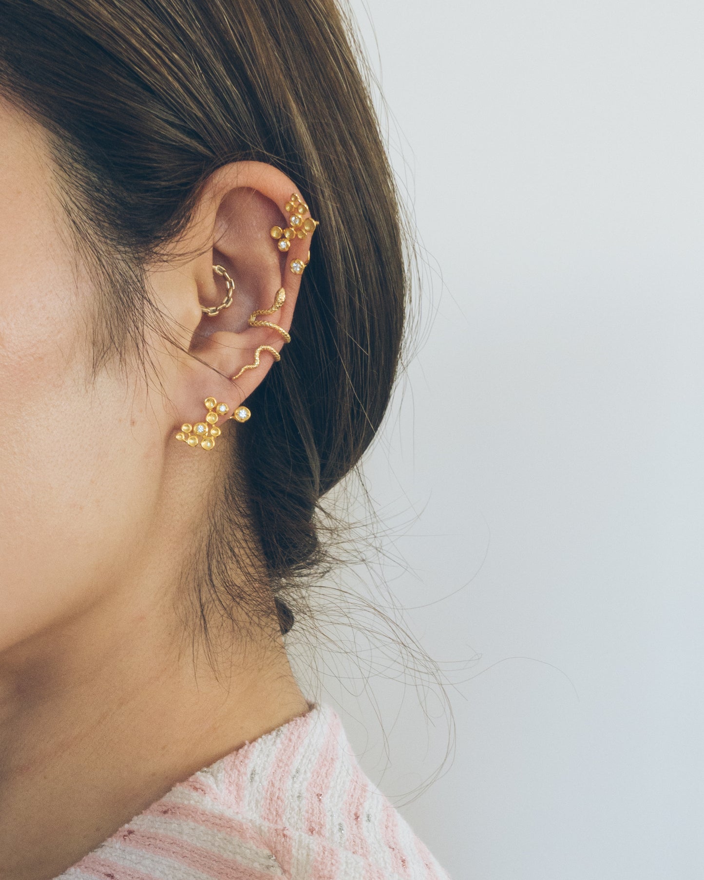 Floating Gold Speckled Earrings