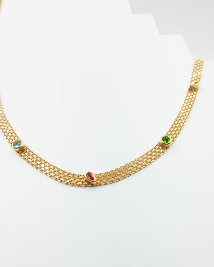 Embellished Mesh Choker Necklace