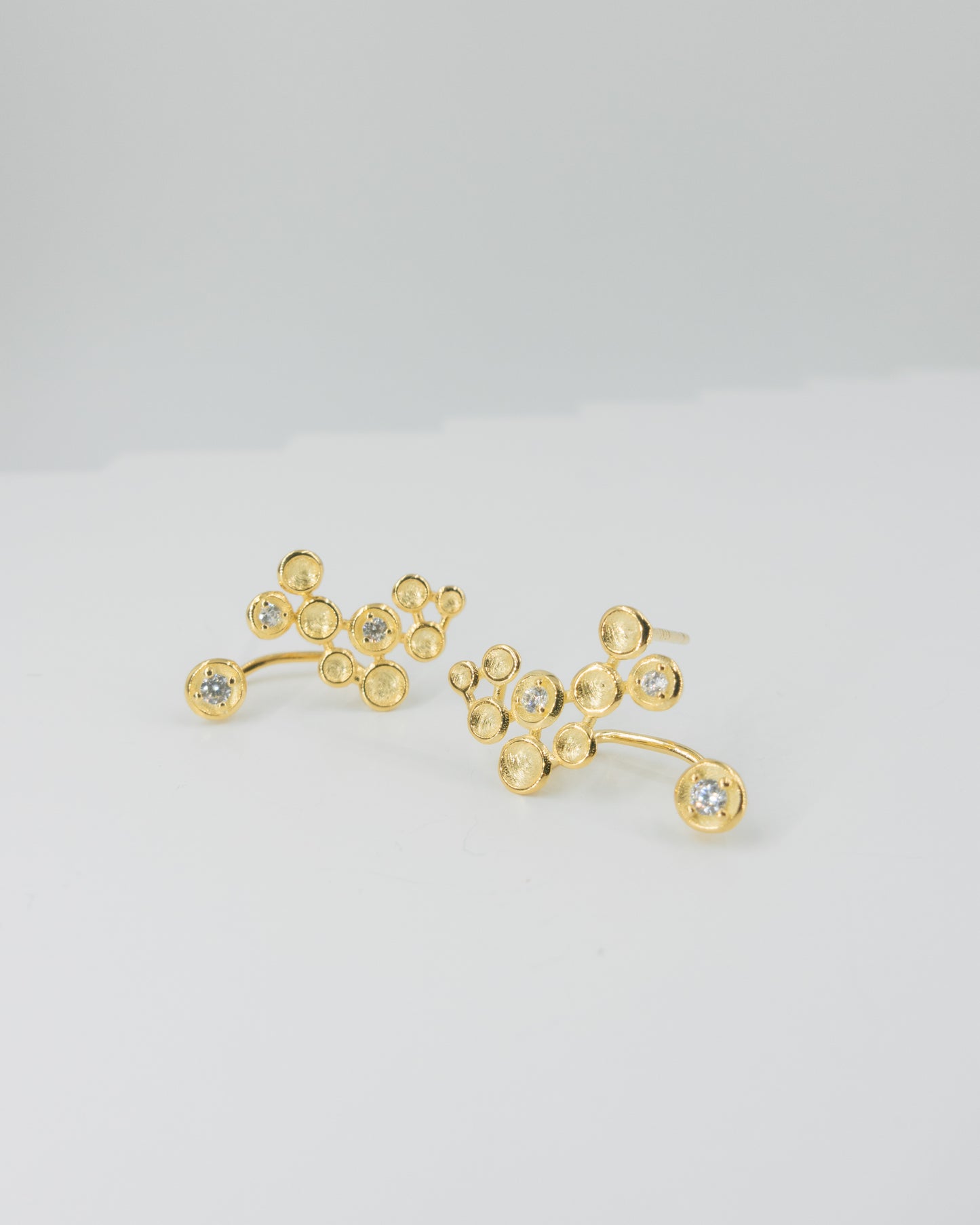 Floating Gold Speckled Earrings