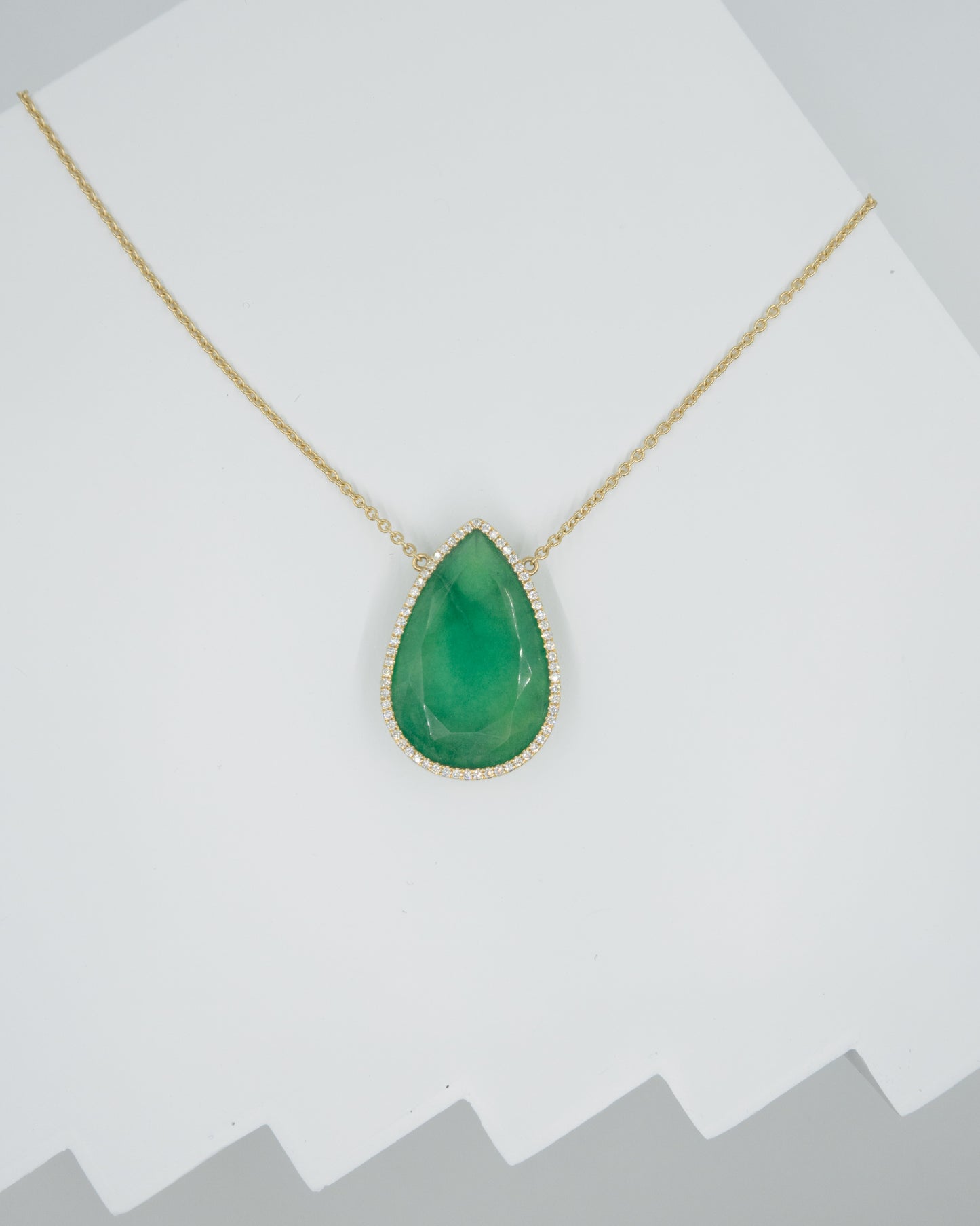 Magnificent Emerald Drop Necklace