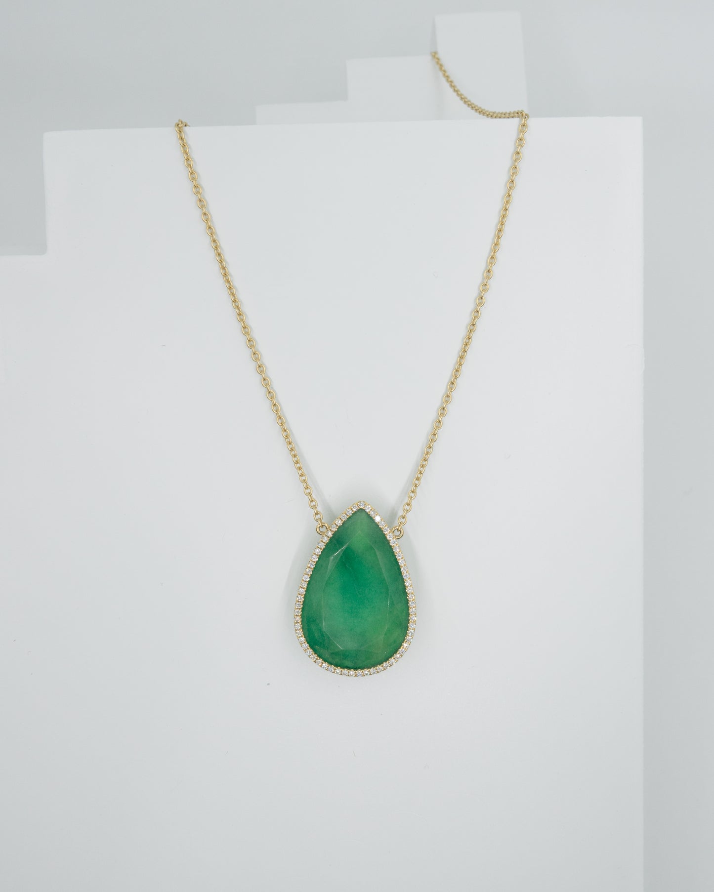 Magnificent Emerald Drop Necklace