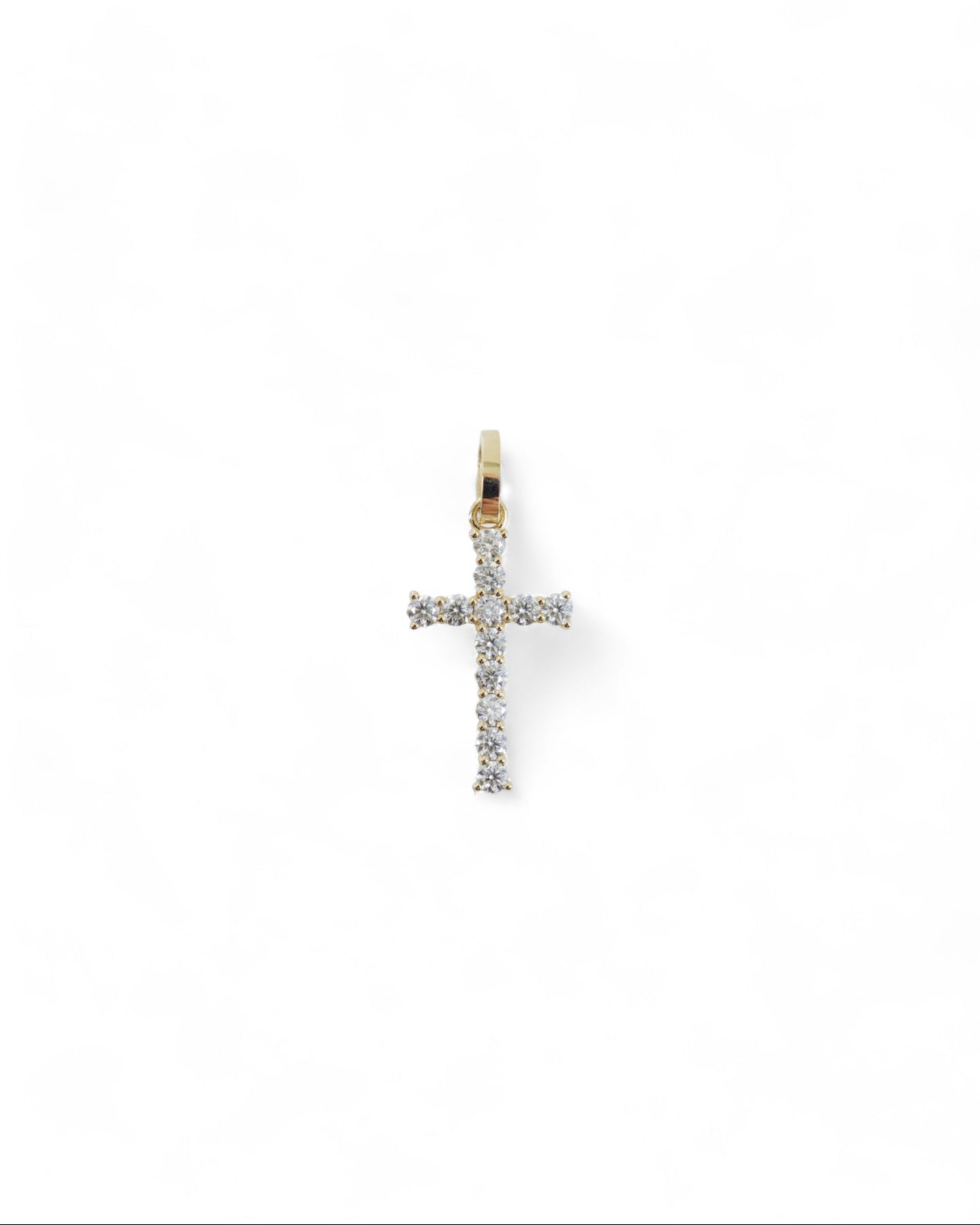 Moissanite Cross Pendant Charm