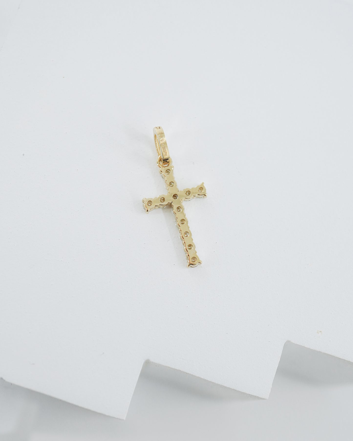 Moissanite Cross Pendant Charm