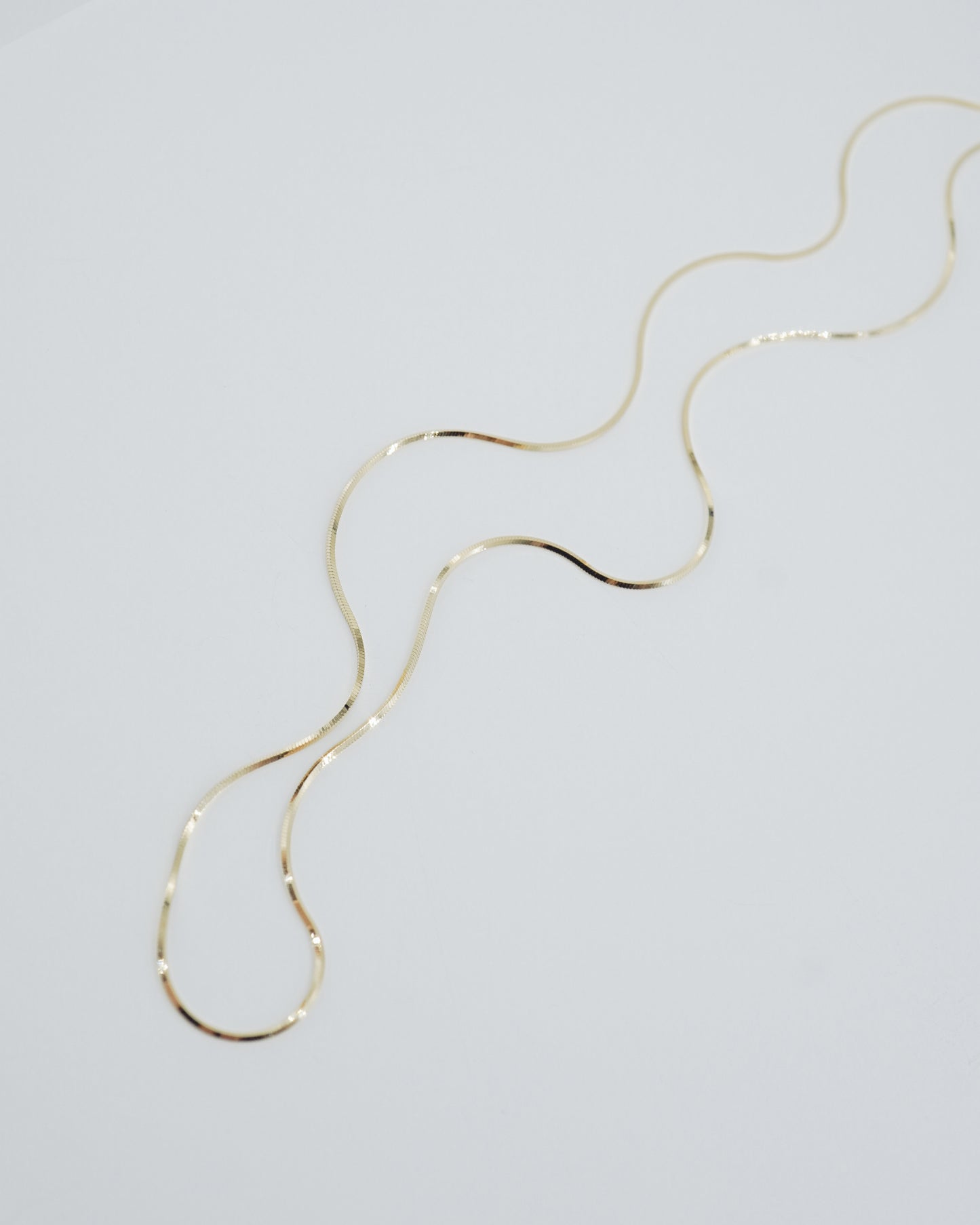 Fine Sleek Snake Necklace