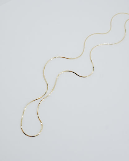 Fine Sleek Snake Necklace