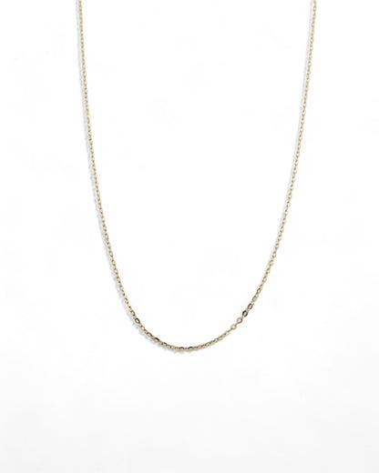 Sleek 14k Cable Chain Necklace