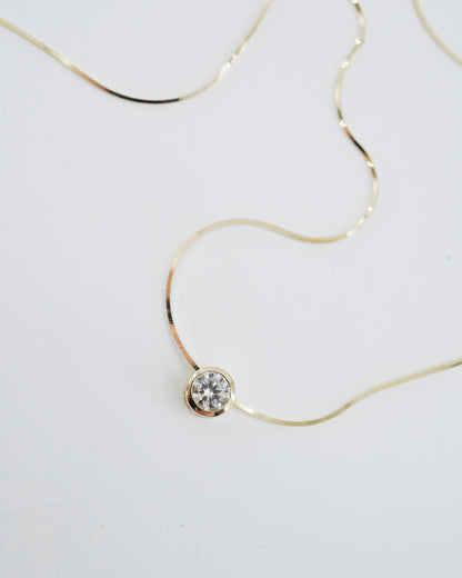 Moissanite Bubble Pendant