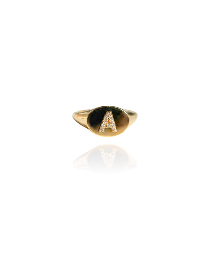 Initial Signet Ring