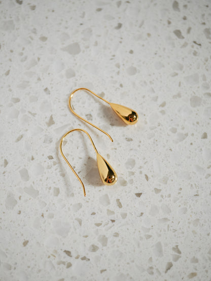 Minimal Teardrop Threader Earrings