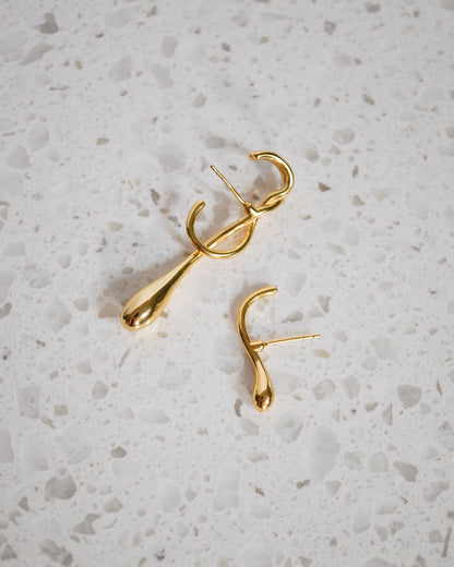 Mismatched Suspender Drop Earrings