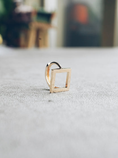 Square Huggie Earring