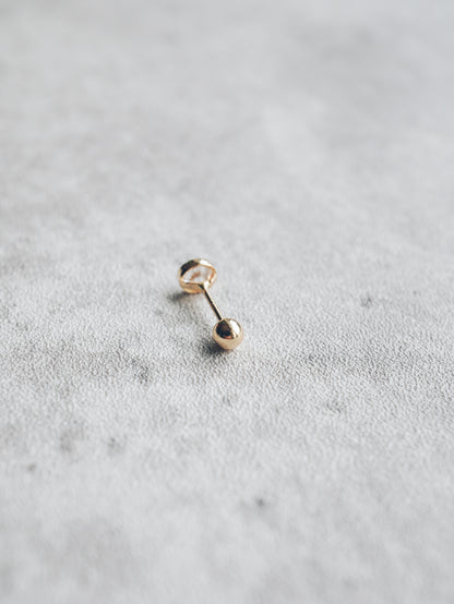 Bezel Moissanite Screw Back Stud