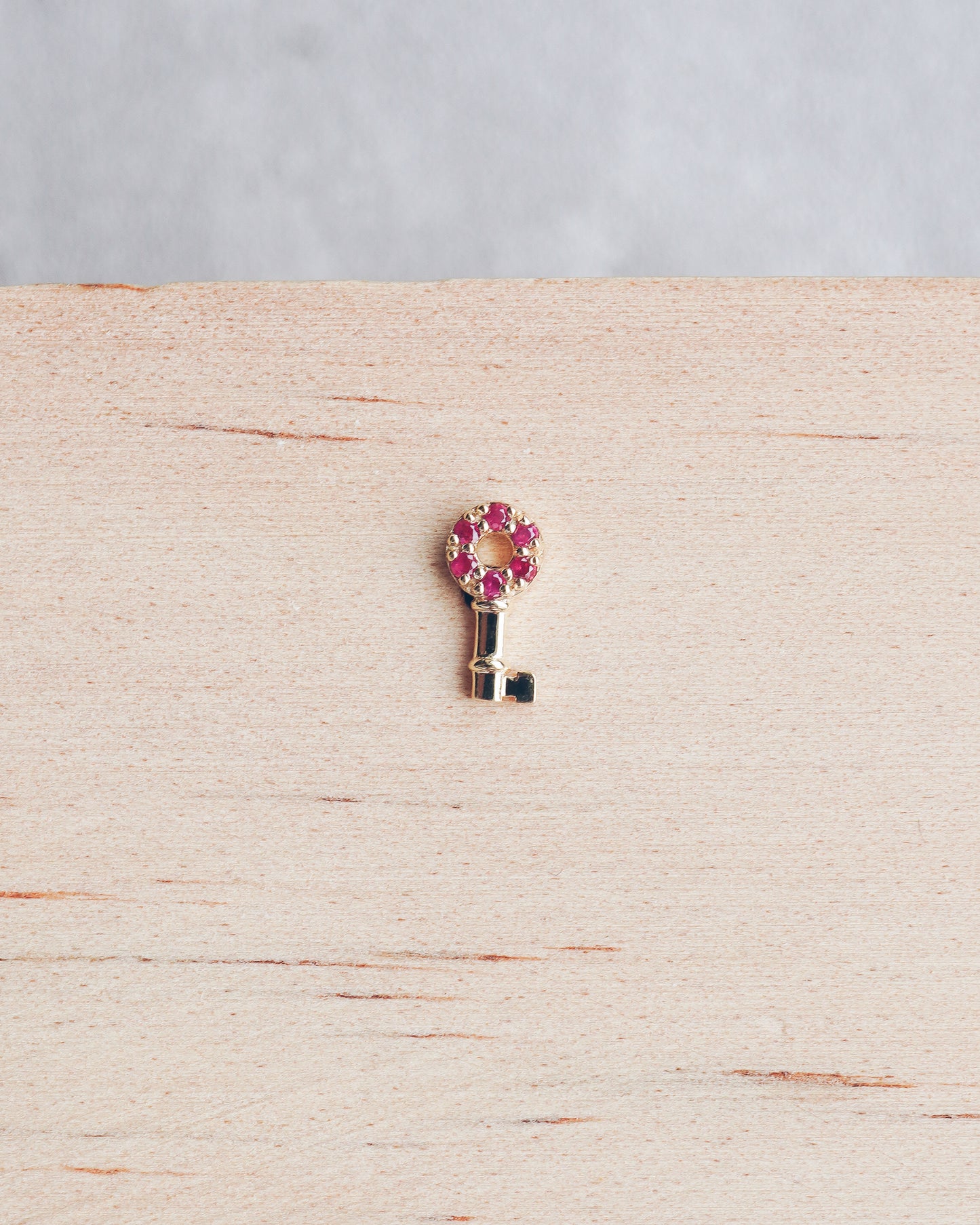 Ruby Key Screw Back Stud