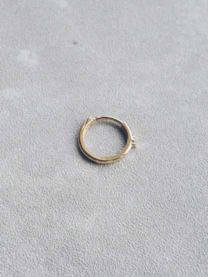 Petite Moissanite Hoop