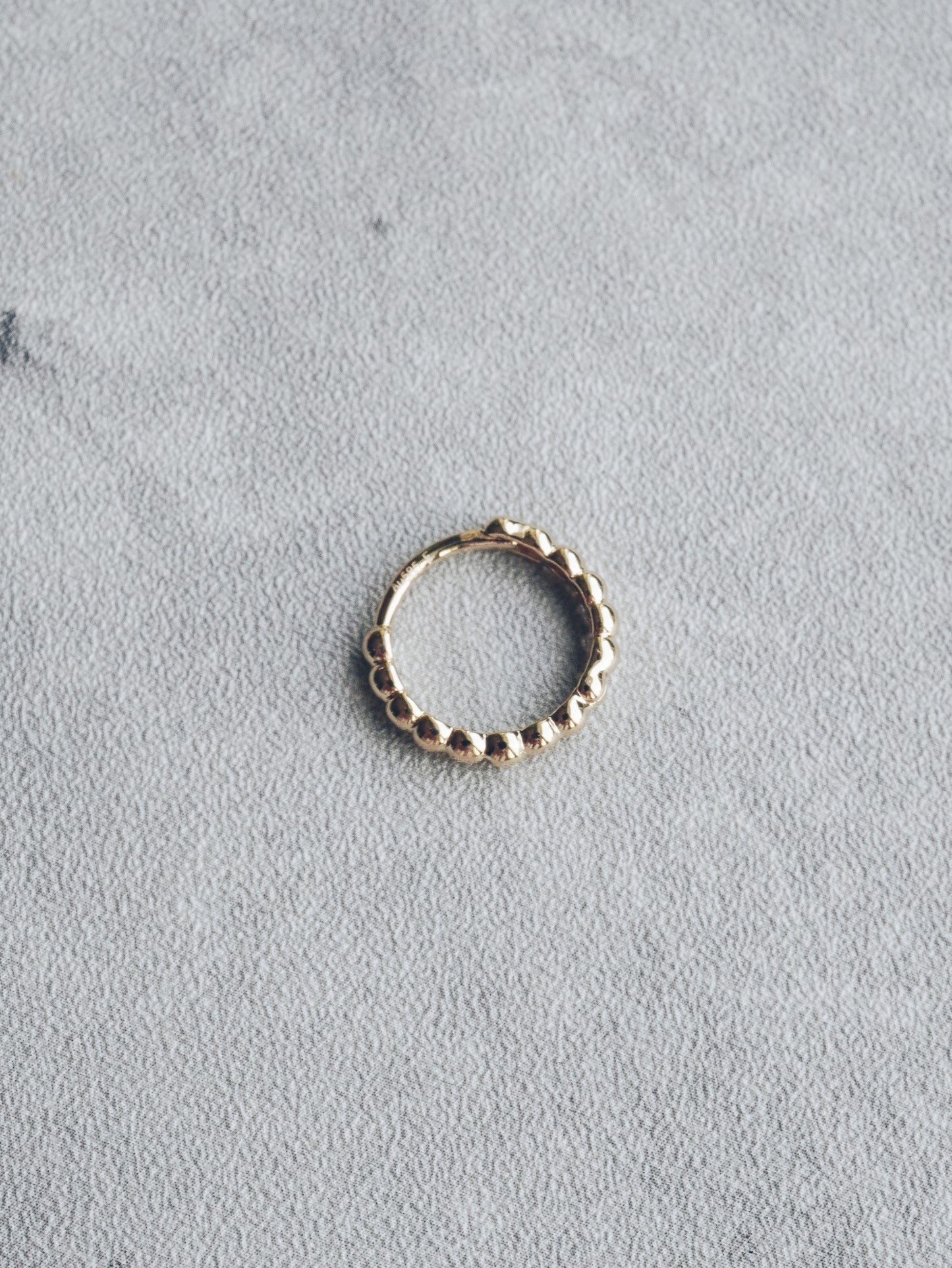 Minimal Beaded Hoop