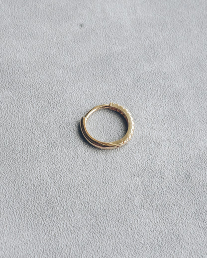 Pavé Moissanite Hoop