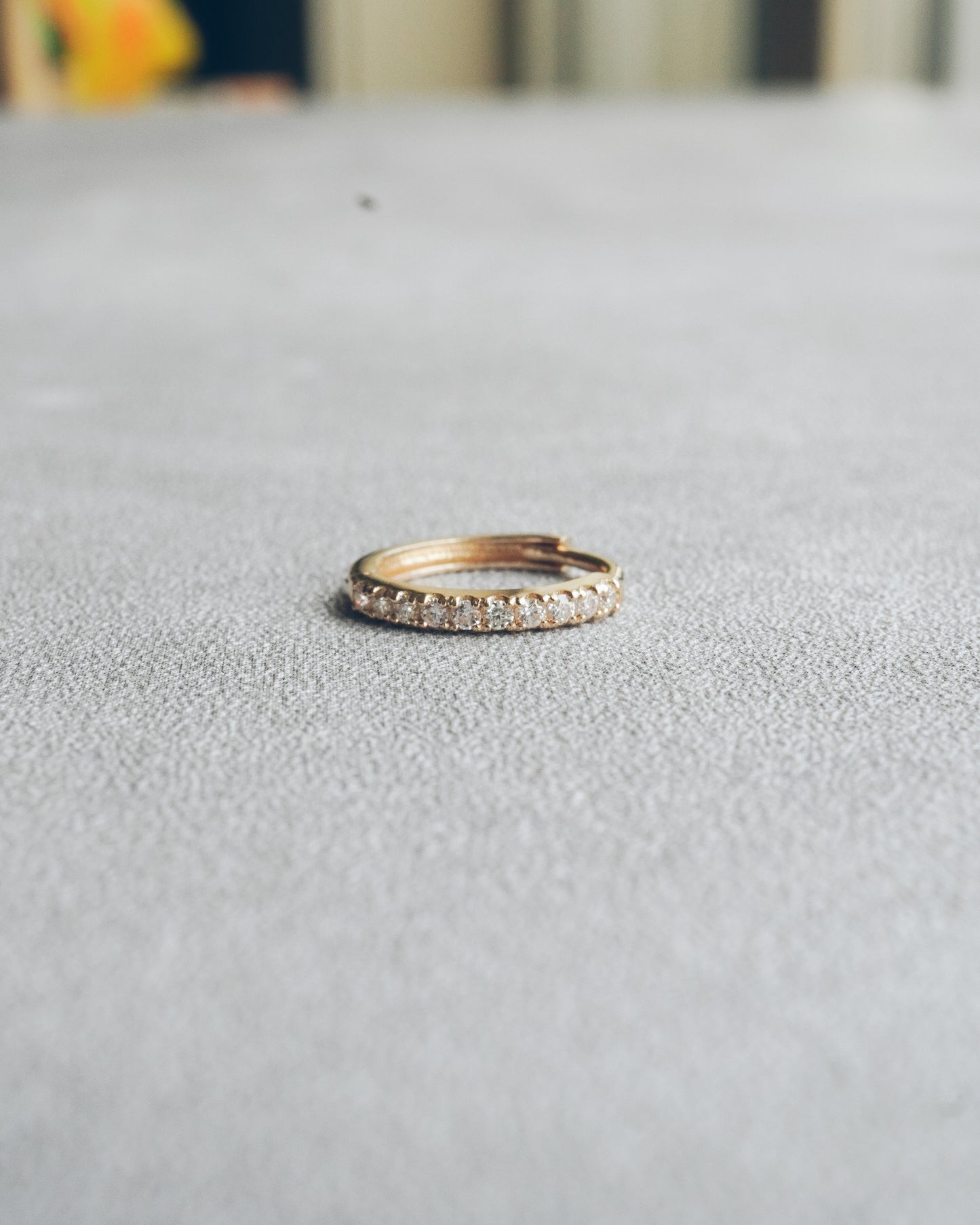 Pavé Moissanite Hoop