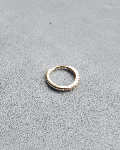 Pavé Moissanite Hoop