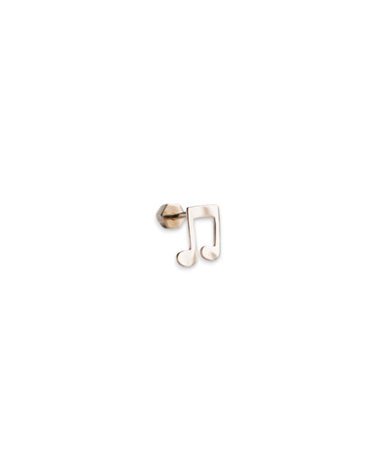 Music Note Screw Back Stud