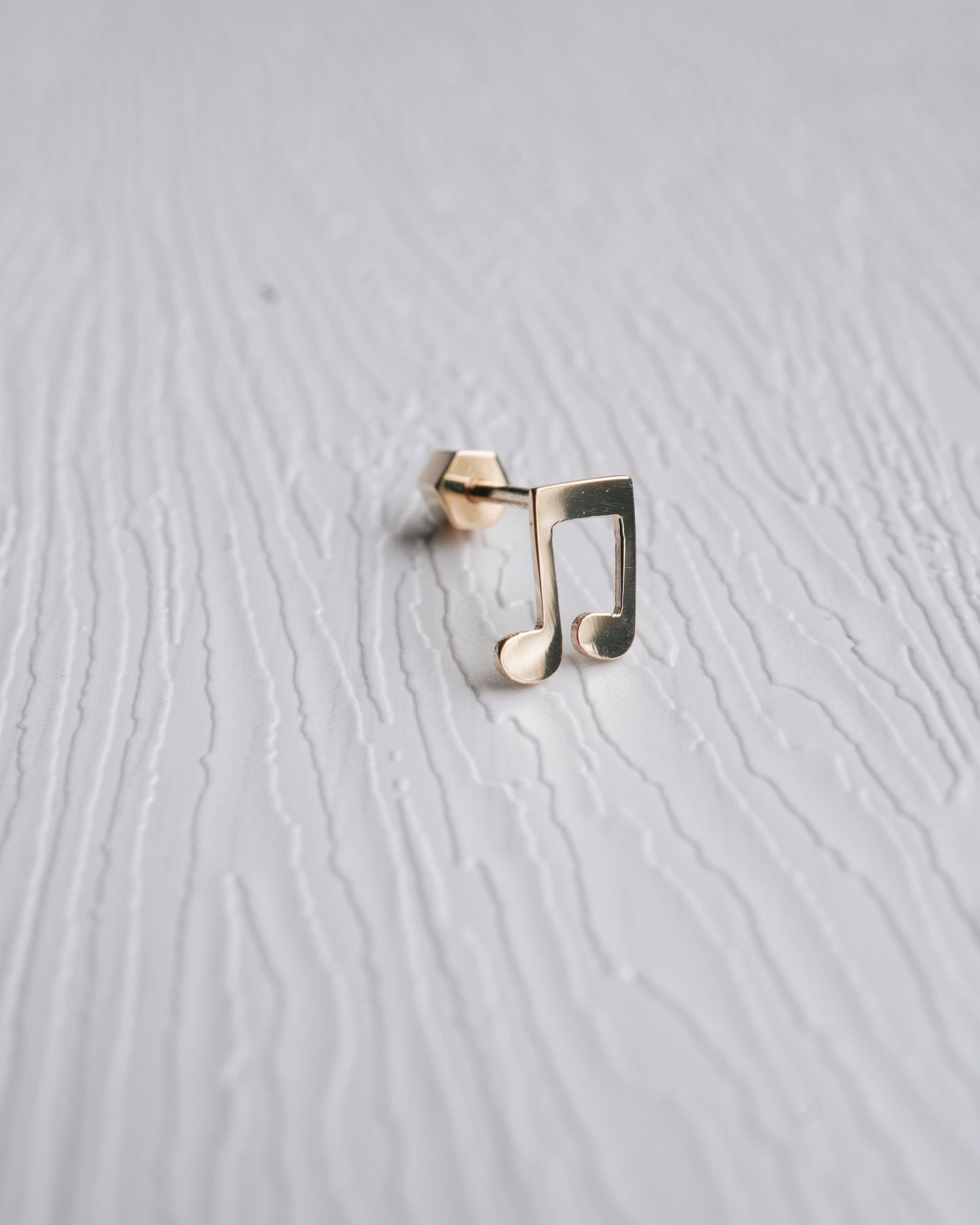 Music Note Screw Back Stud