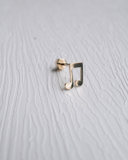 Music Note Screw Back Stud