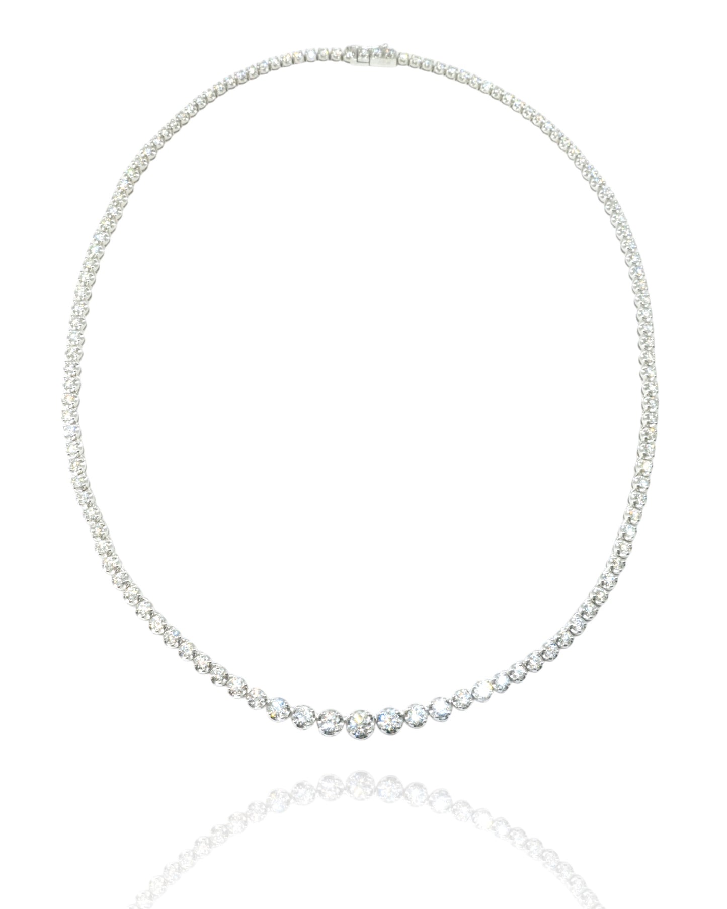 "the ONE" graduated diamond eternal necklace