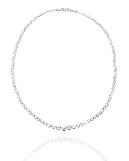 "the ONE" graduated diamond eternal necklace