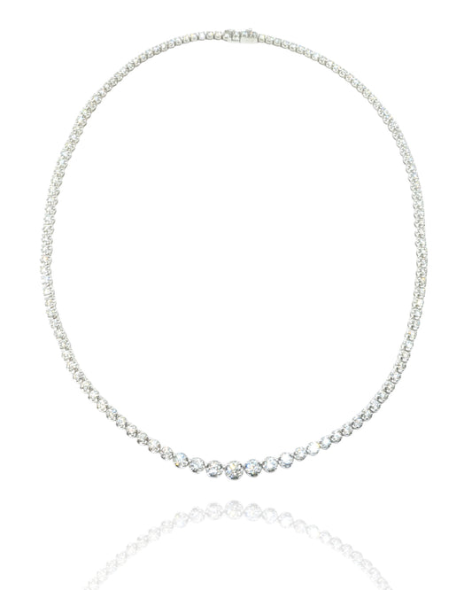 "the ONE" graduated diamond eternal necklace