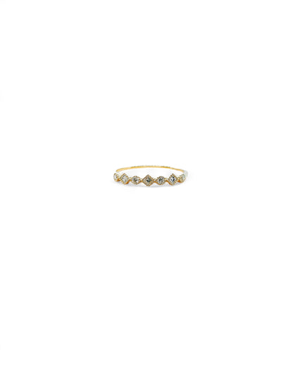 round-square stackable diamond ring