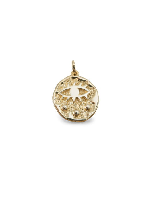 The Eye Medallion Coin Charm Pendant