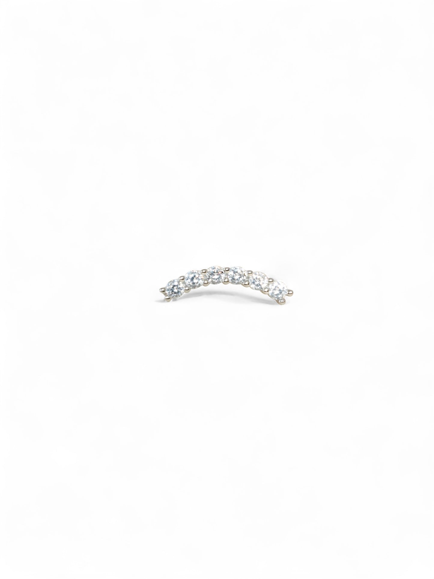 Minimal Pavé Zircon Screw Back Stud