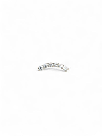 Minimal Pavé Zircon Screw Back Stud