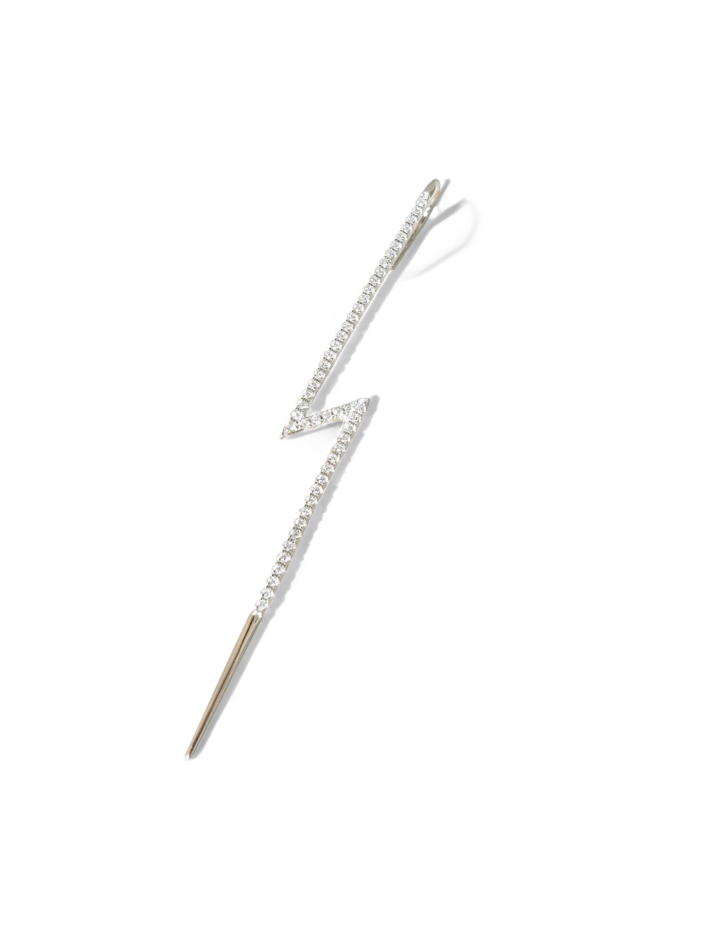 Lightning Bolt Pavé Zircon Ear Pin