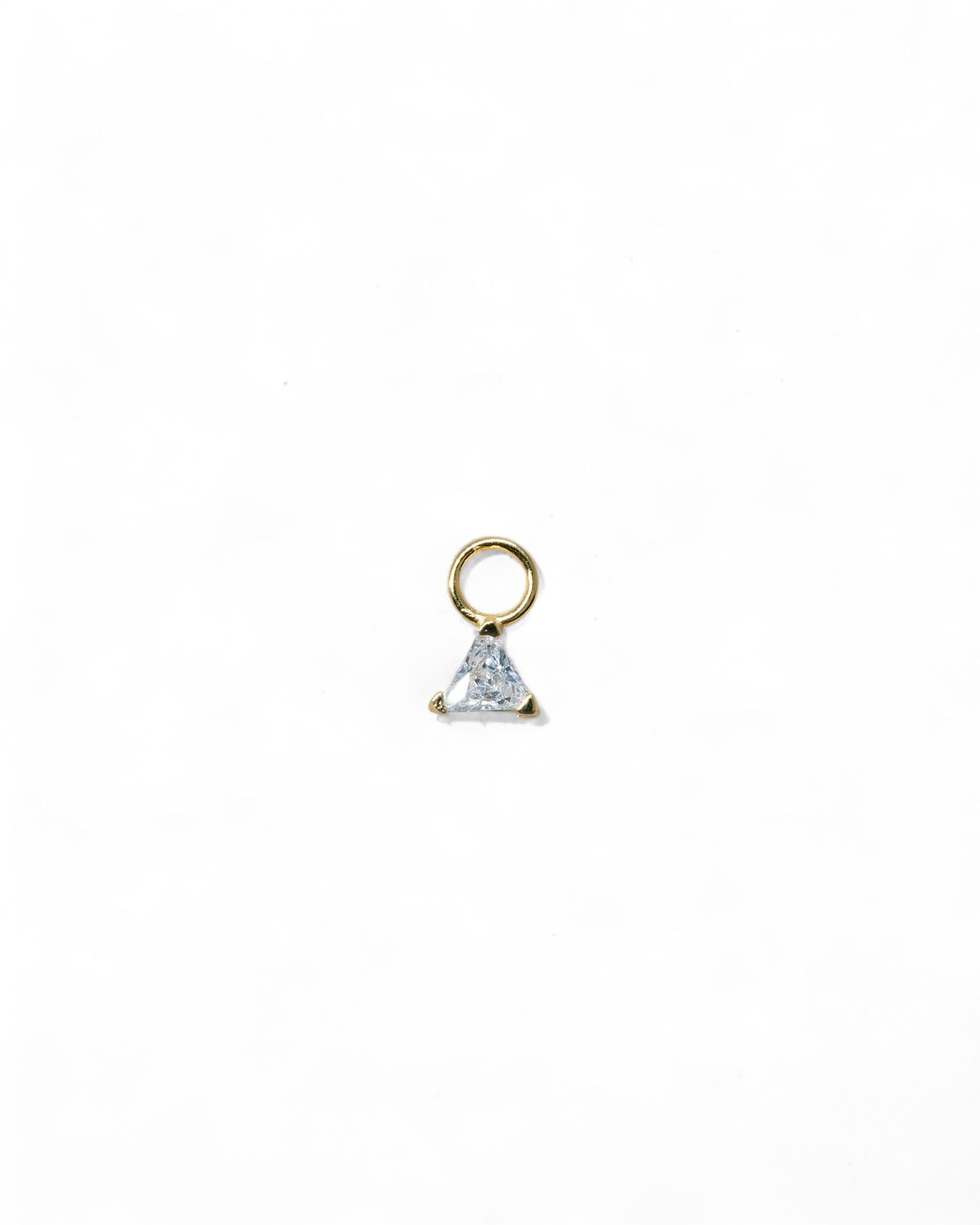 Single Triangle Hoop Charm