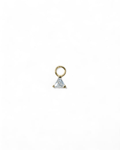 Single Triangle Hoop Charm