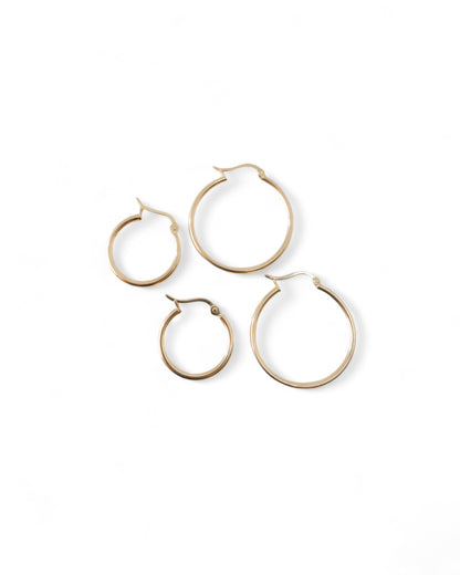 "Orrie" minimal hoops