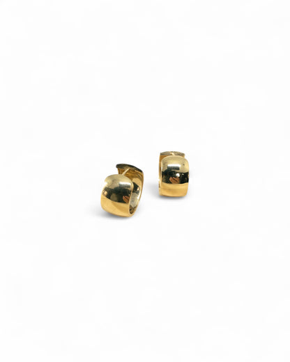 "Questa" high shine wide cuff earrings