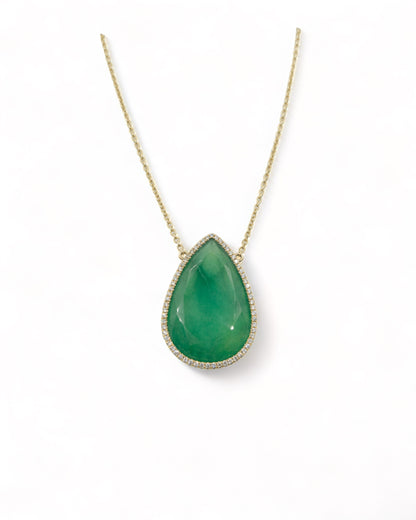 Magnificent Emerald Drop Necklace