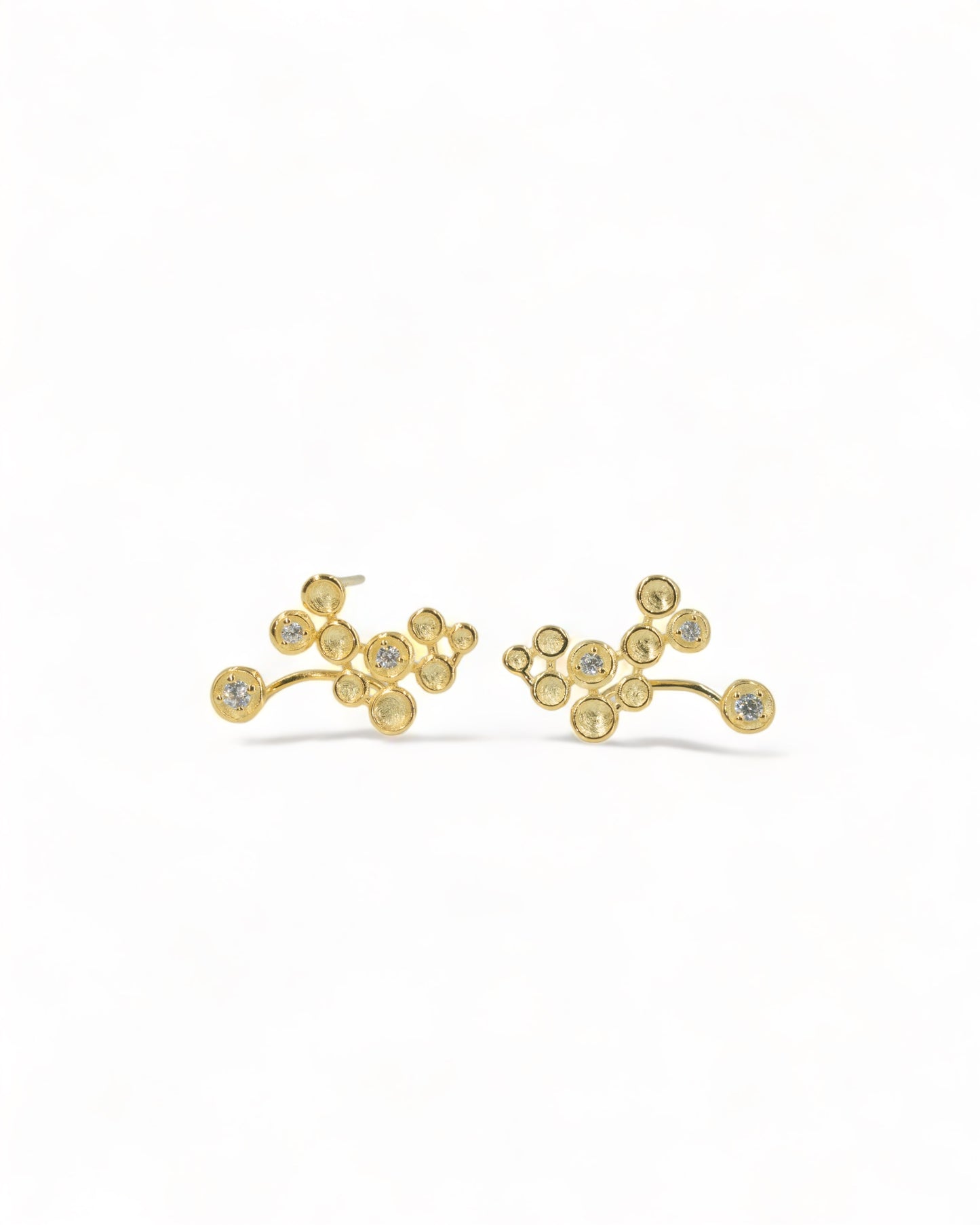 Floating Gold Speckled Earrings