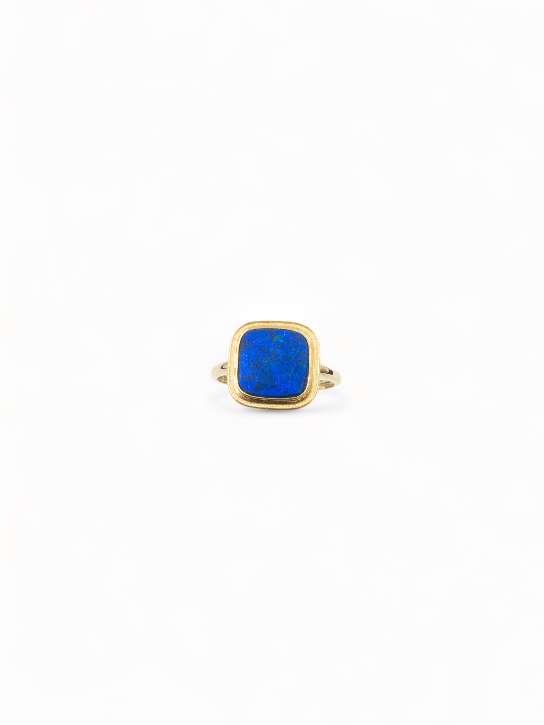 Australian Blue Fire Opal Ring