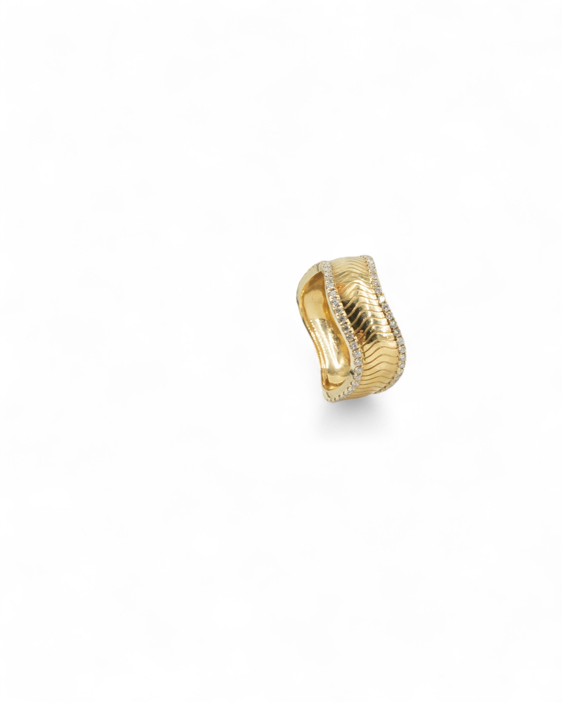 All Around Pavé Diamond Wavy Eternity Ring